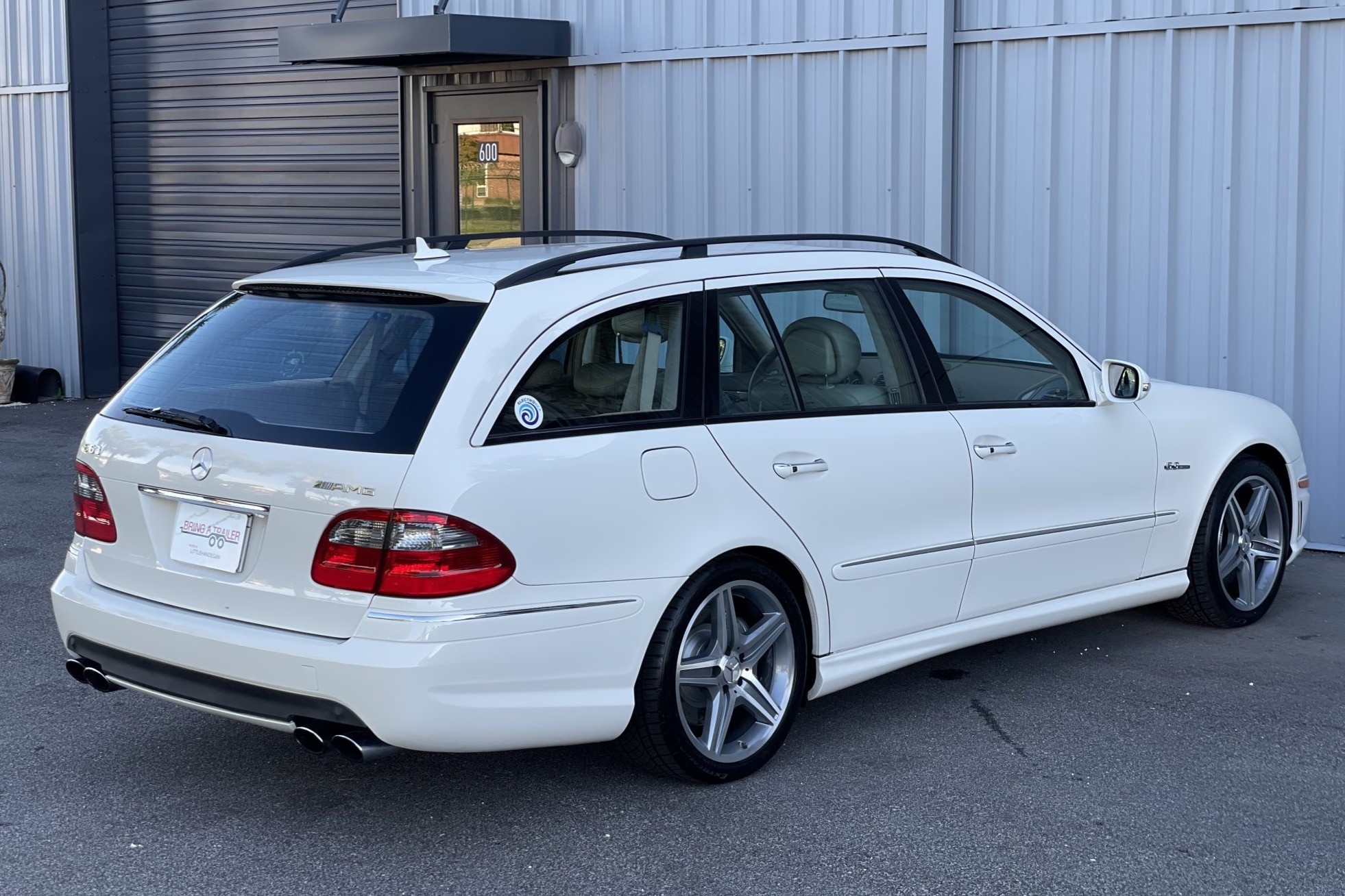 Arctic White 2009 Mercedes-Benz E63 AMG Wagon Front View