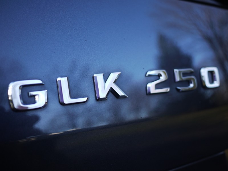 Mercedes-Benz GLK 250 badge highlighting the model and engine type, a key differentiator for this diesel SUV.