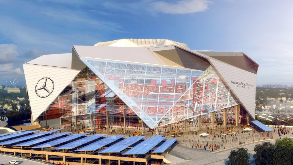 Mercedes-Benz Stadium in Atlanta, Georgia