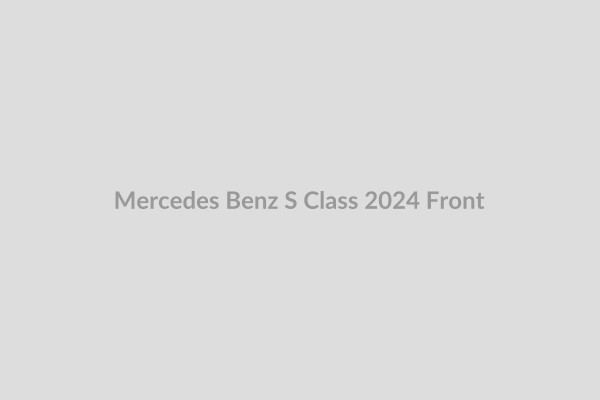 Mercedes Benz S Class 2024 Exterior Front View